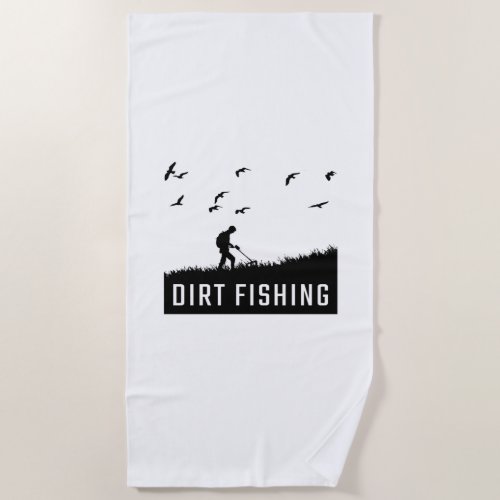 Metal Detecting Metal Detector  Beach Towel