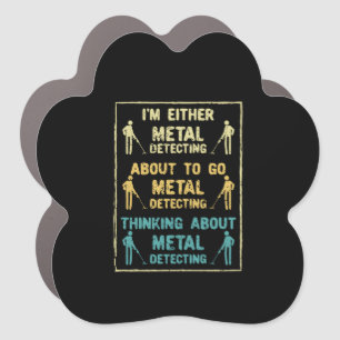 Metal Detecting Metal Detector Car Magnet