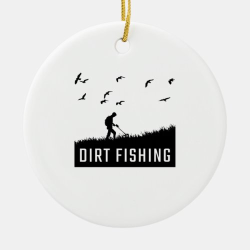 Metal Detecting Metal Detector Ceramic Ornament