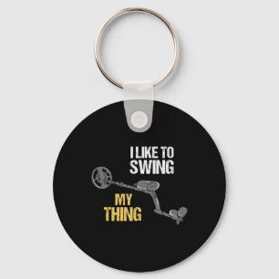 Metal Detecting Metal Detector Dirt Fishing Keychain
