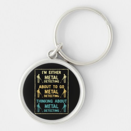 Metal Detecting Metal Detector Keychain