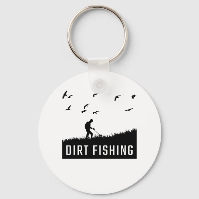 Metal Detecting Metal Detector Keychain (Front)