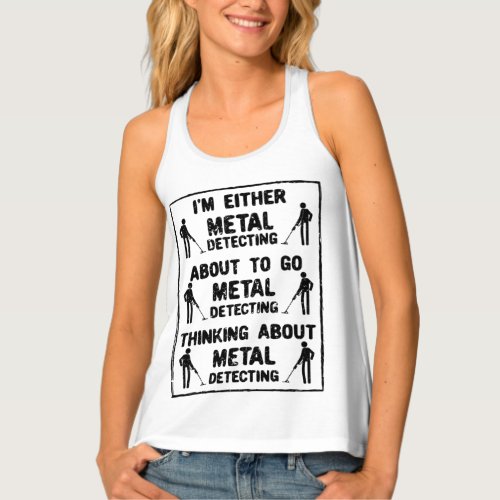 Metal Detecting Metal Detector Tank Top