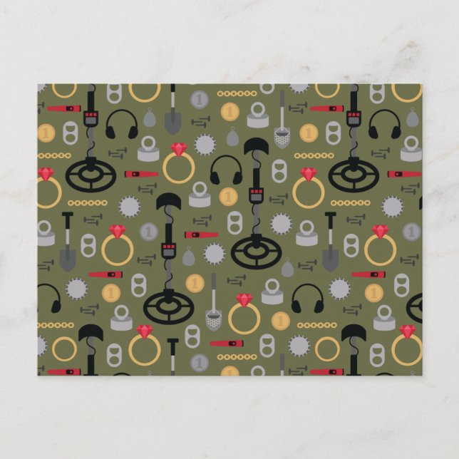 Metal Detecting Postcard (Front)