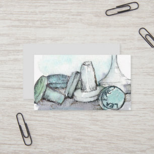 Metal Detecting Relic Hunter Glass Bottle Stoppers Business Card