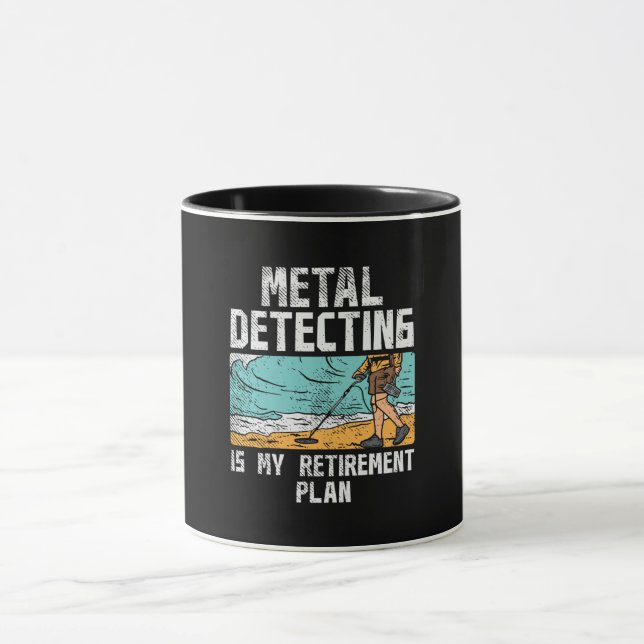 Metal Detecting Retirement Mug (Center)
