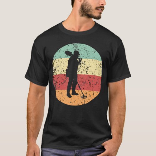 Metal Detecting Retro Coinshooter Retro Colors T_Shirt