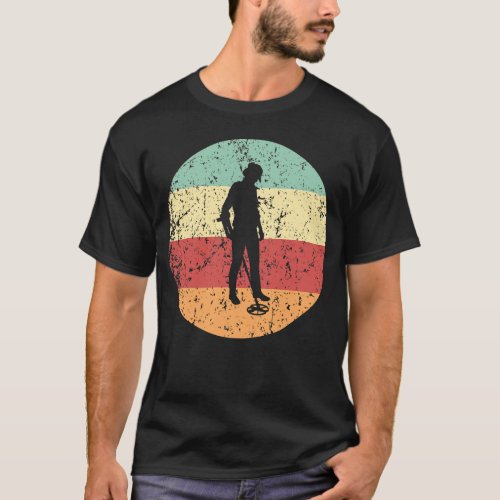 Metal Detecting Retro Coinshooter Retro Colors T_Shirt