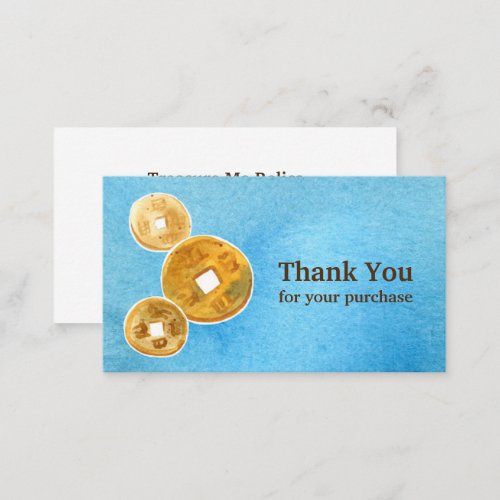 Metal Detecting Thank You For Your Purchase Business Card