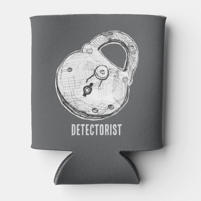 Metal Detecting Treasure Hunter Relics Locks Can Cooler (Front)