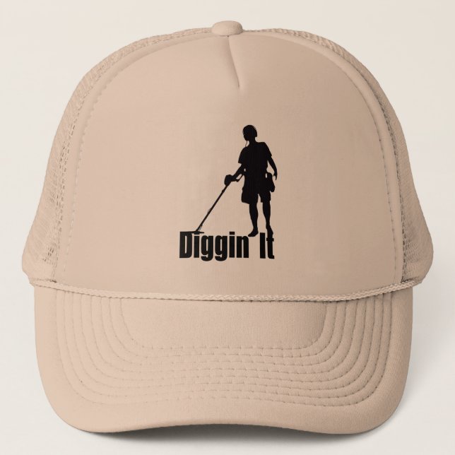Metal Detecting -Treasure Hunters -Relic Hunters Trucker Hat (Front)