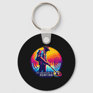 Metal Detecting Treasure Hunting Dirt Fishing Hob Keychain