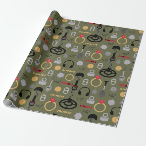 Metal Detecting Wrapping Paper