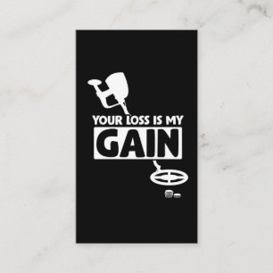 Metal Detector Beach Coin Treasure Hunting Business Card