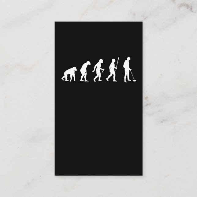 Metal Detector Evolution Treasure Hunter Business Card (Front)