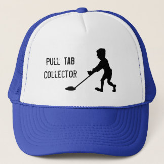 Metal Detector Pull Tab Collector Silhouette Trucker Hat
