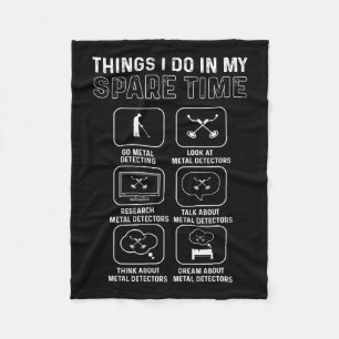 Metal Detector. Relic Hunting. Metal Detecting Fleece Blanket