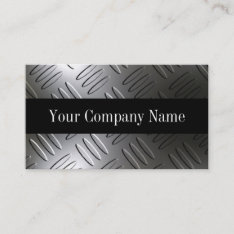 Metal Diamond Plate Business Cards at Zazzle