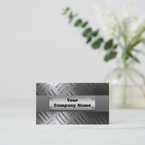 Metal Diamond Plate Business Cards Zazzle