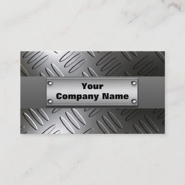 Metal Diamond Plate Business Cards Zazzle