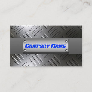 Metal Diamond Plate Professional Business Cards
