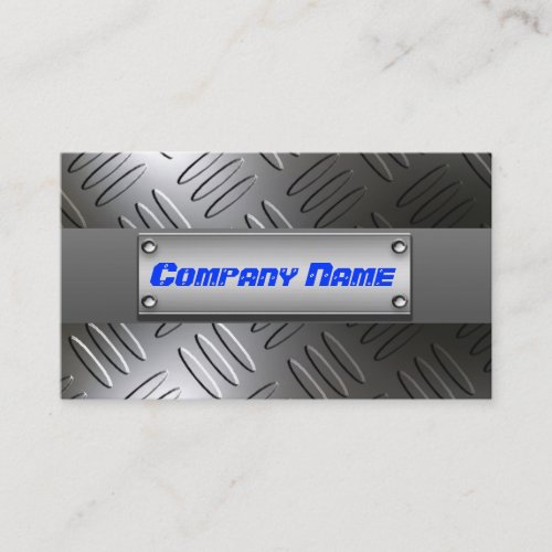 Metal Diamond Plate Professional Business Cards