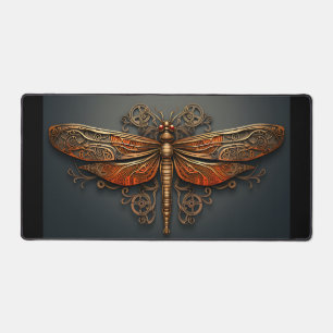 metal dragonfly desk mat