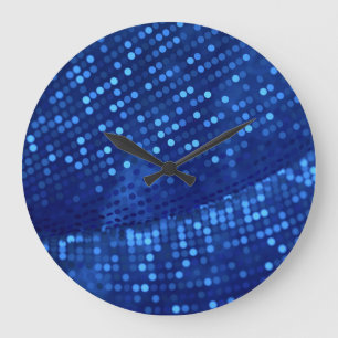 Metal Drapery Luxury 3D Background. Large Clock