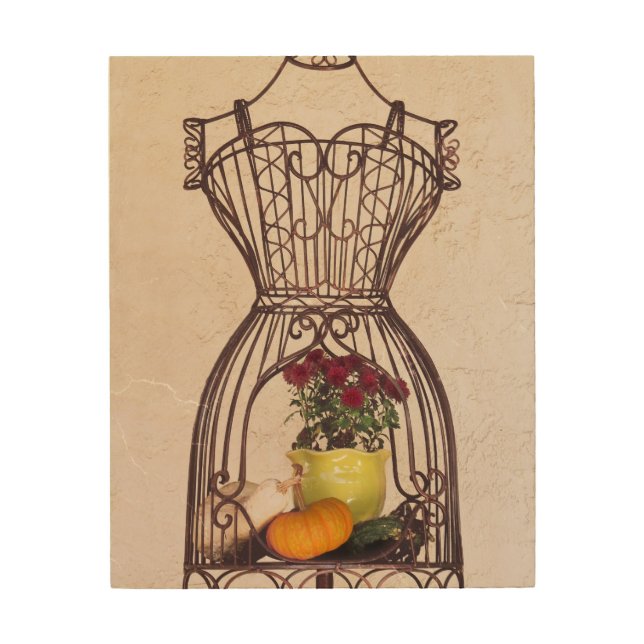 Metal Dress Form Wall Decor (Front)