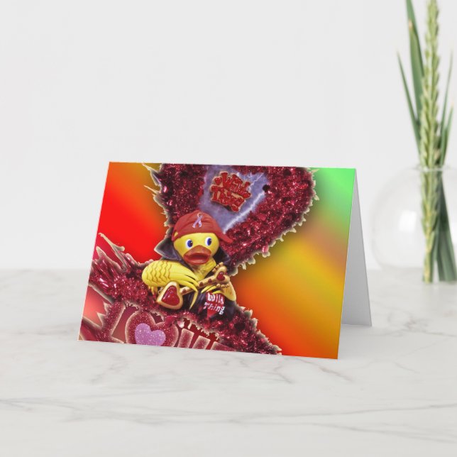 Metal Ducky Tour of Love Holiday Card (Front)