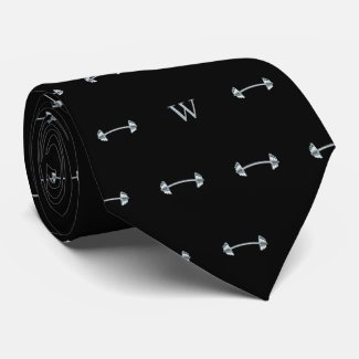Metal Dumbbells Weight Gym Lover Monogrammed Black