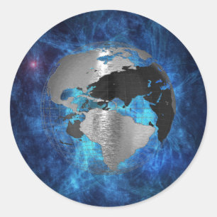 Metal Earth Globe Classic Round Sticker