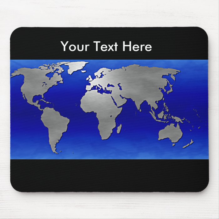 Metal Earth Map, Customizable Mouse Mat