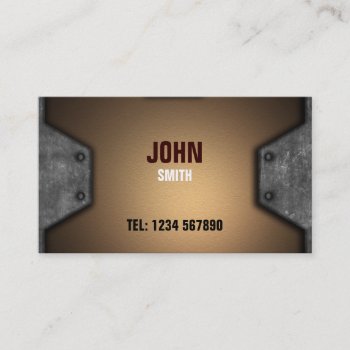Metal Effect Business Card by Kjpargeter at Zazzle
