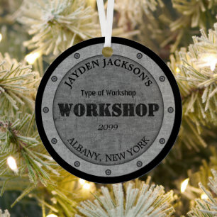 Metal Effect Shop Workshop Shed Man Cave Metal Ornament