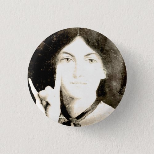 Metal Emily Bronte Button