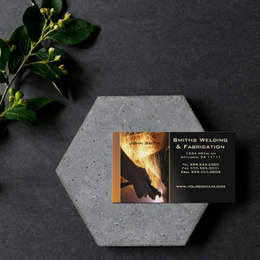 Customizable Metal Fab Business Card