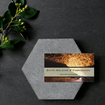Metal Fabrication And Welding Business Card by jade426 at Zazzle