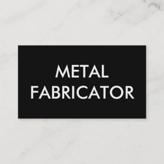 metal fabricator business card