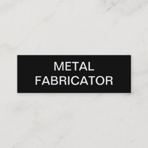metal fabricator mini business card