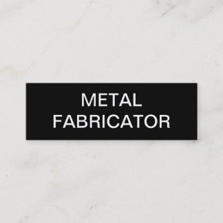 metal fabricator mini business card