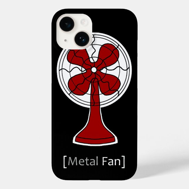 Metal Fan Case-Mate iPhone Case (Back)
