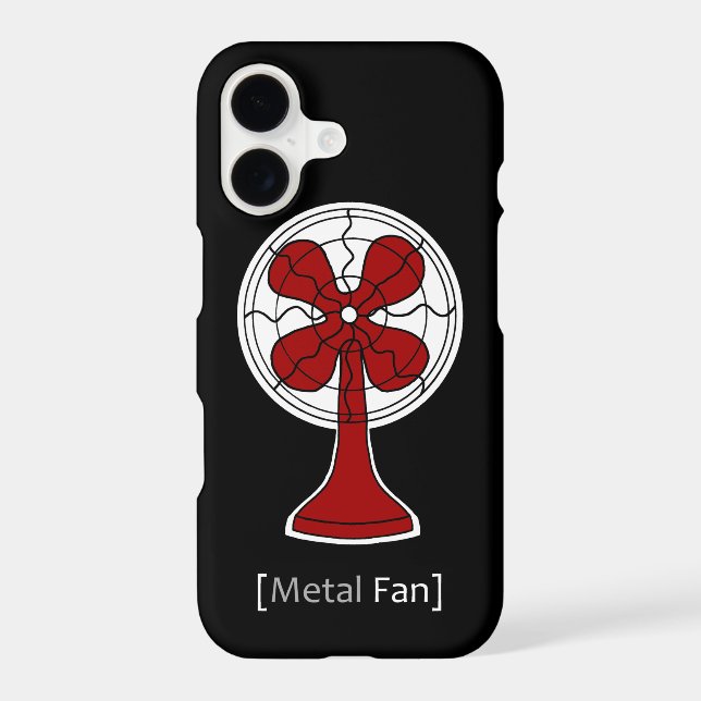 Metal Fan Case-Mate iPhone Case (Back)