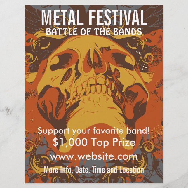 Metal Festival 2 Music Flyer (Front)