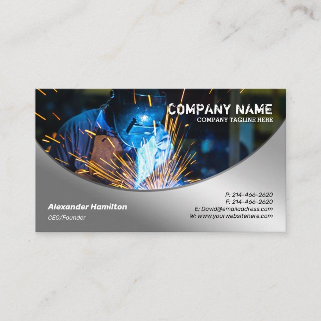 Metal Finish Business Card (Front)