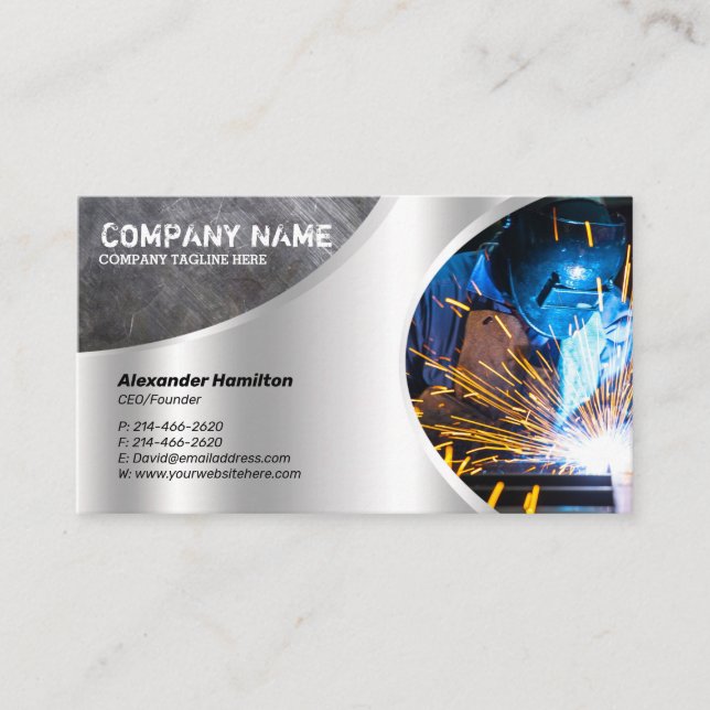 Metal Finish Business Card design (Front)