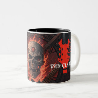 Metal Fire Skull Mug | Ben Elkanar
