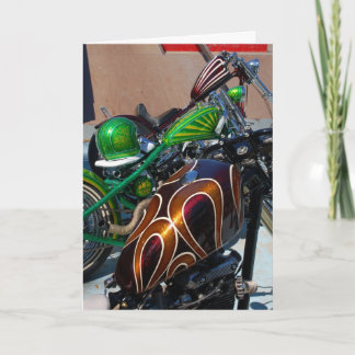 Metal flake Birthday Card