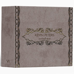 Metal Floral Frame 3 Ring Binder