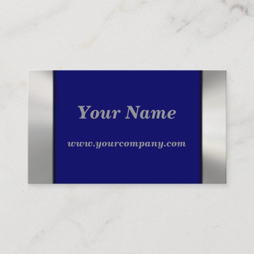 Customizable Metal Frame Border Business Cards